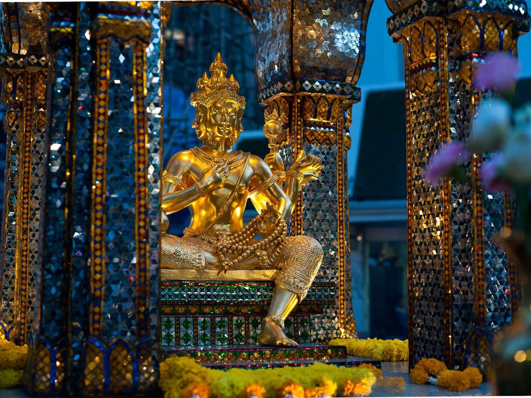 Erawan Shrine near Chatrium Hotel Riverside Bangkok