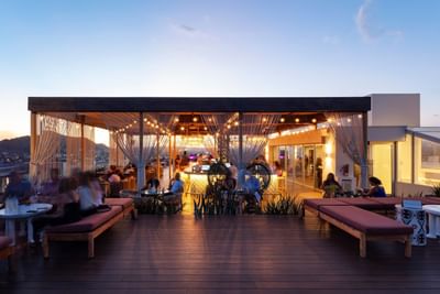 Exterior view of Rooftop 360 at Cabo villas beach resort