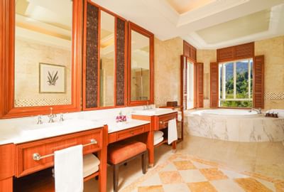 Vanity & tub of Countess Suite3 at Danna Langkawi Hotel
