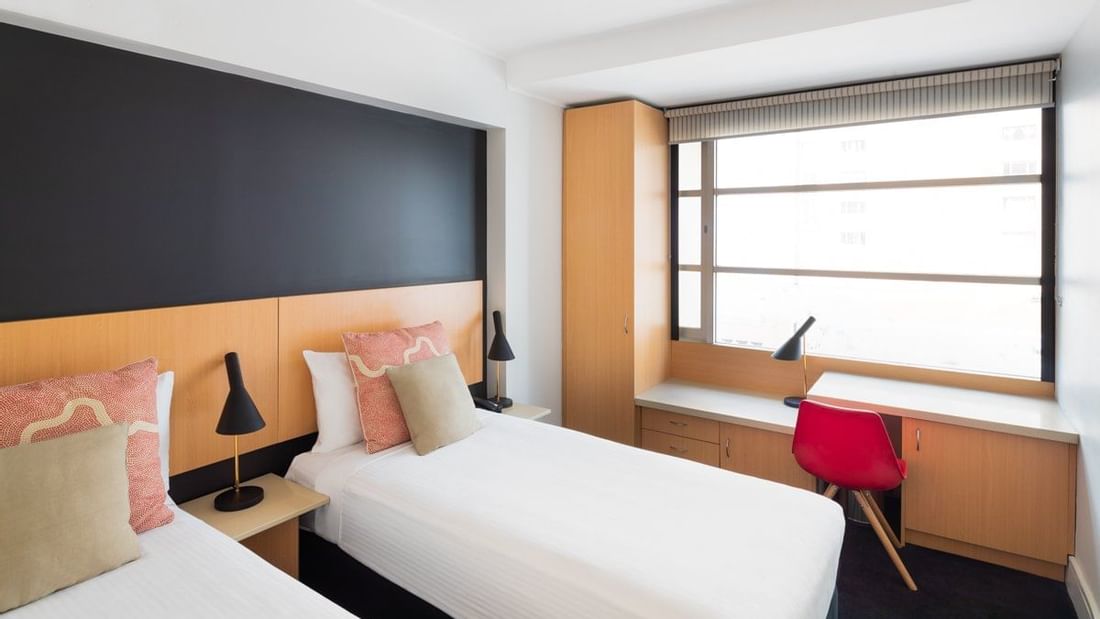 Standard Triple Room with two beds at ibis Sydney World Square hotel