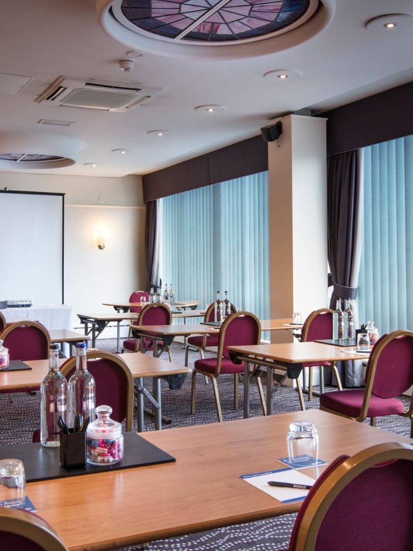 Classroom set-up in Print Room at Thistle Heathrow Terminal 5