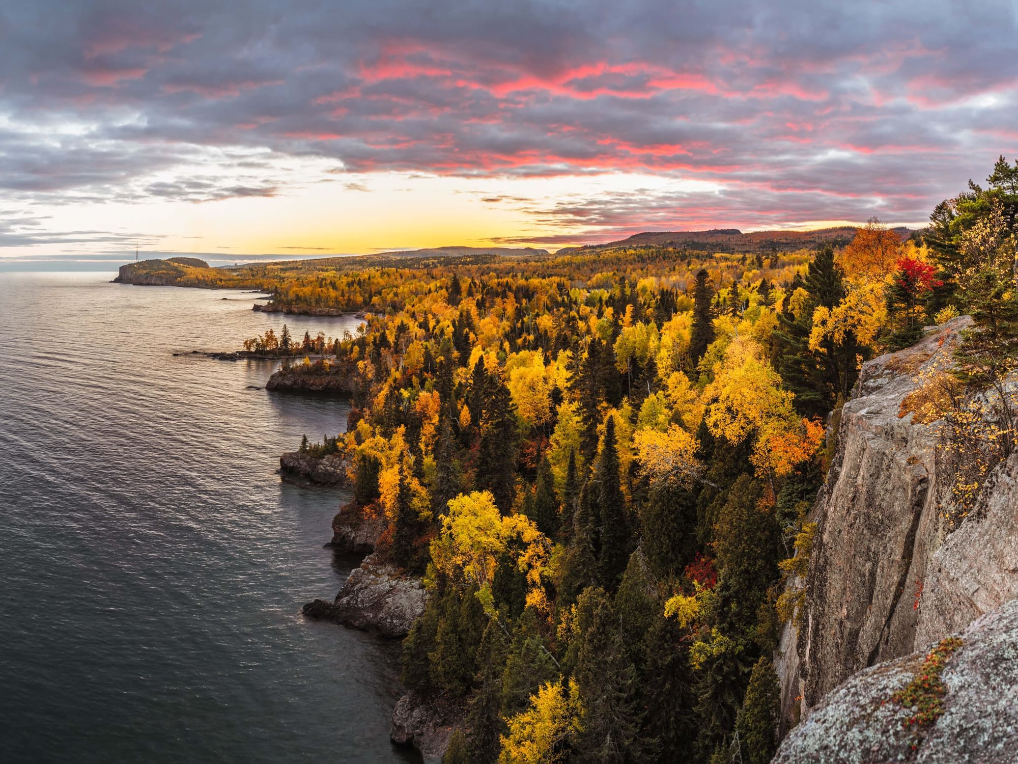 Rock by the lake near Bluefin Bay Family of Resorts