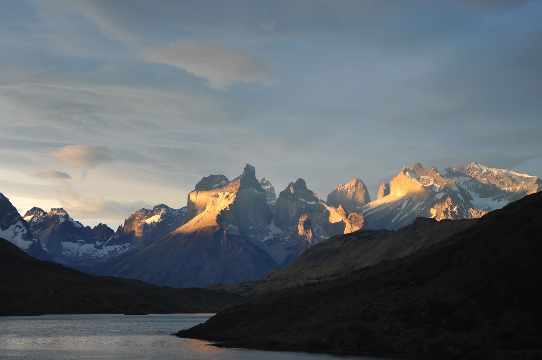 View of Faraway mountains near The Singular Patagonia