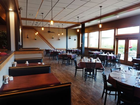 Interior of Passage-north restaurant at Evergreen Resort
