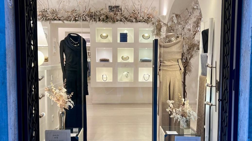 View of display item in Daniela Tovazzi shop near Rome Luxury Suites