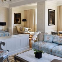 Lounges in the Imperial Suite at Palazzo Versace Dubai