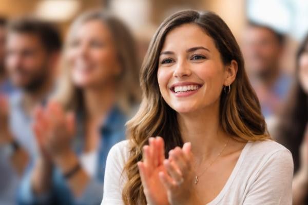 People clapping at performance at Guildford Fringe Festival