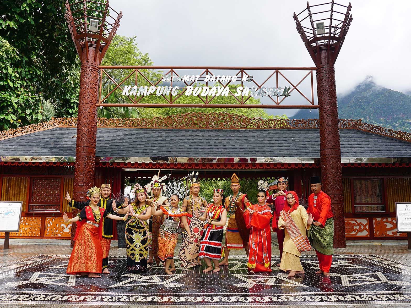 Entrance of Sarawak Cultural Village near Hemisphere Corporation