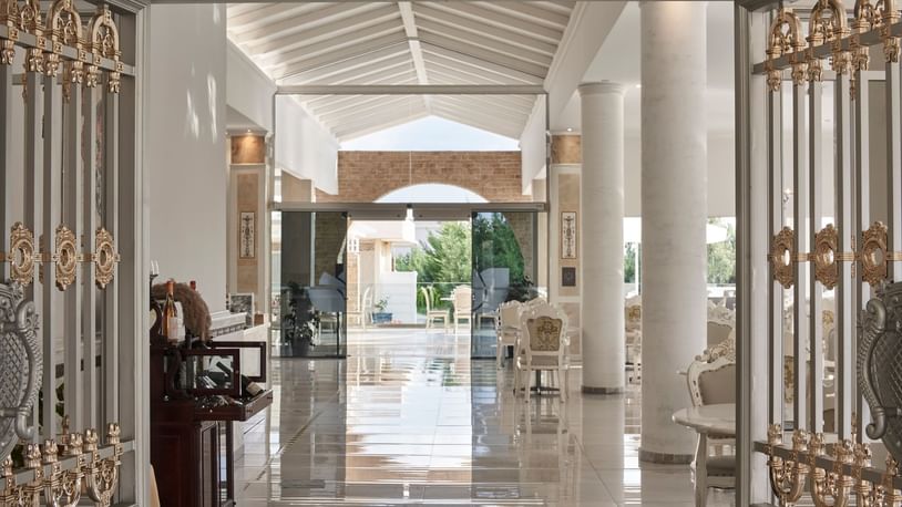 Interior of a grand restaurant at Kairaba Hotel