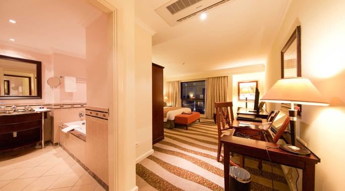 Interior view of the Deluxe Room at Kigali Serena Hotel