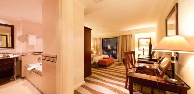 Interior view of the Deluxe Room at Kigali Serena Hotel