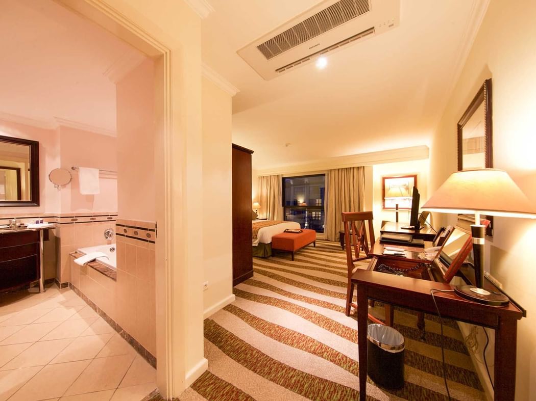 Interior view of the Deluxe Room at Kigali Serena Hotel