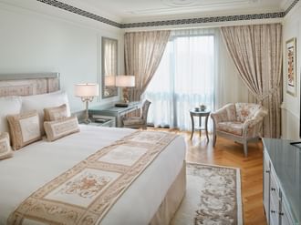 King bed in 2-bedroom residence at Palazzo Versace