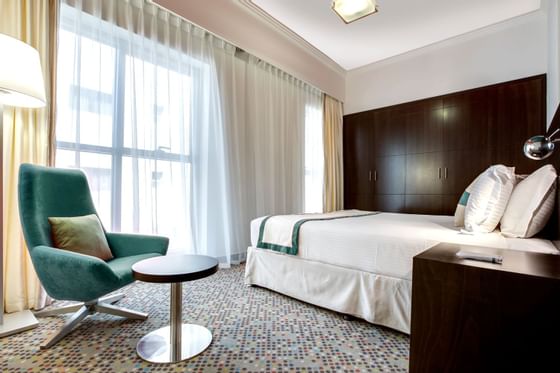 Interior of the One Bedroom Suite at Mena ApartHotel Albarsha