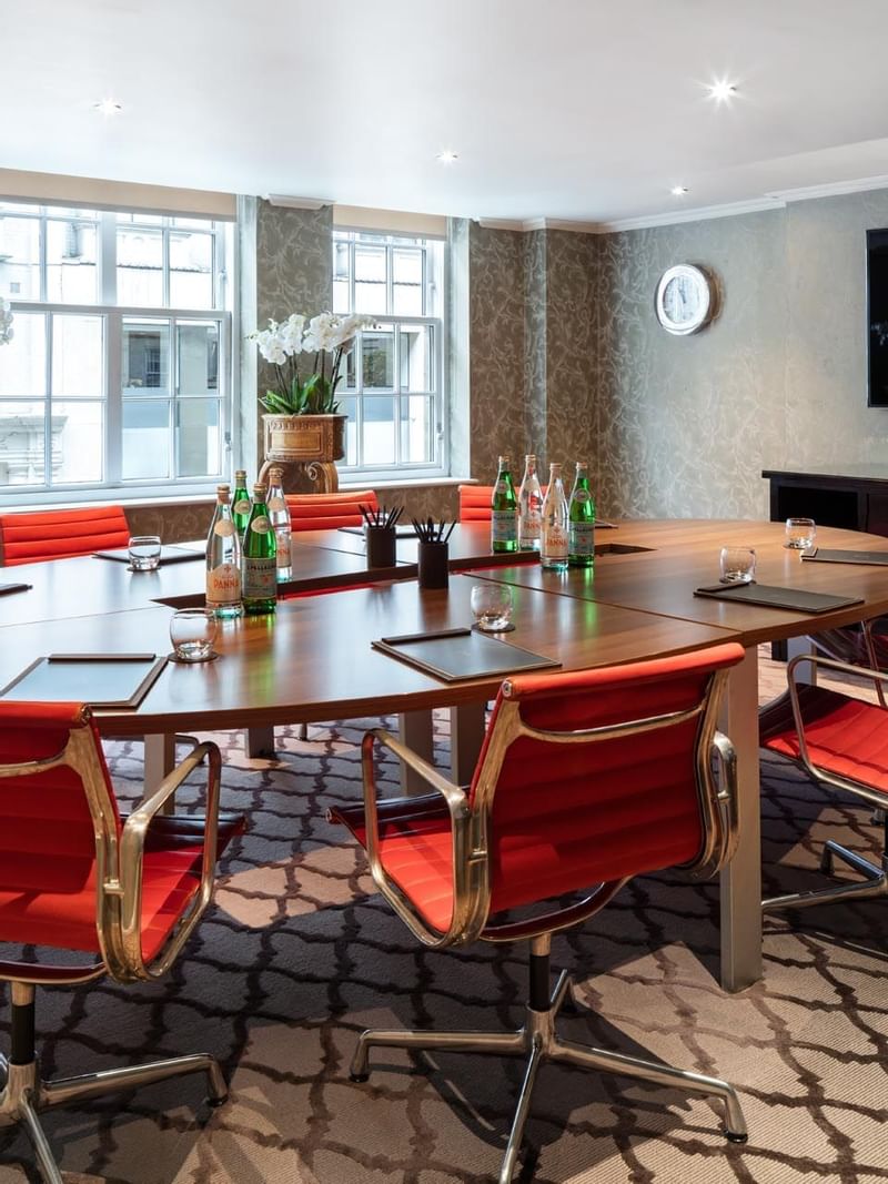 A Table Setup in an event room at The May Fair Hotel London