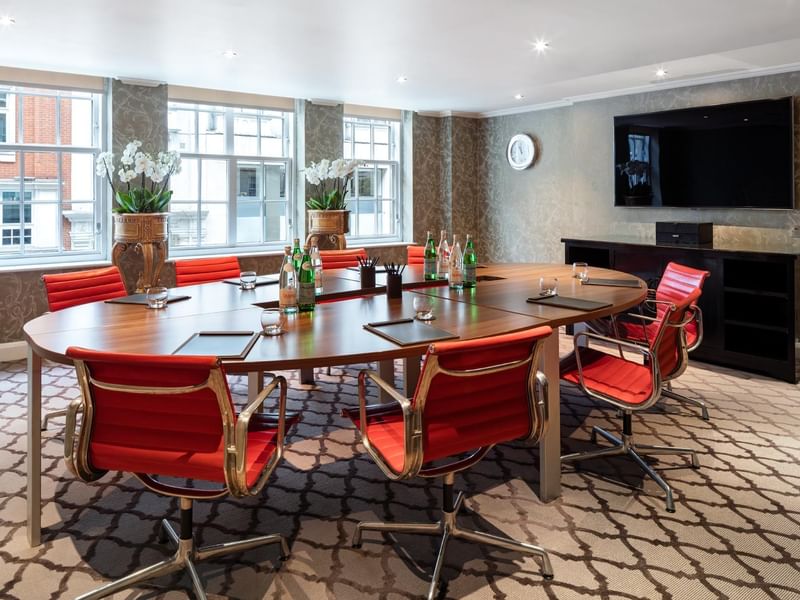 A Table Setup in an event room at The May Fair Hotel London