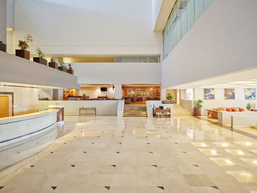 Lobby area with Wi-Fi facility at FA Hotels & Resorts