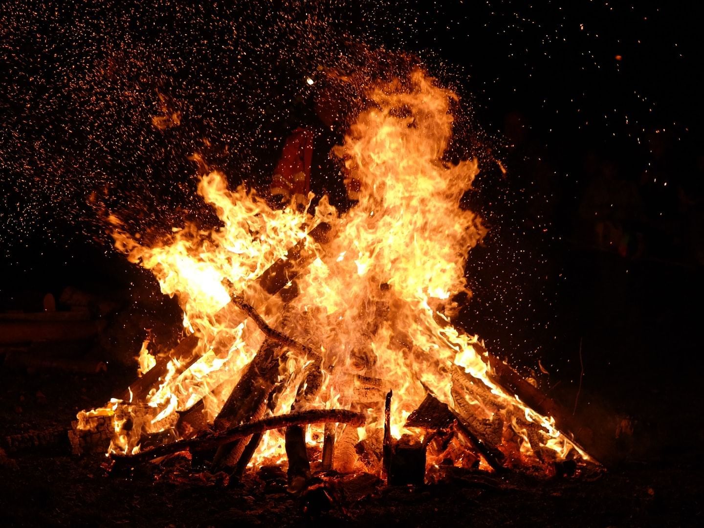 Close up on Bonfire night & fireworks near The View Eastbourne