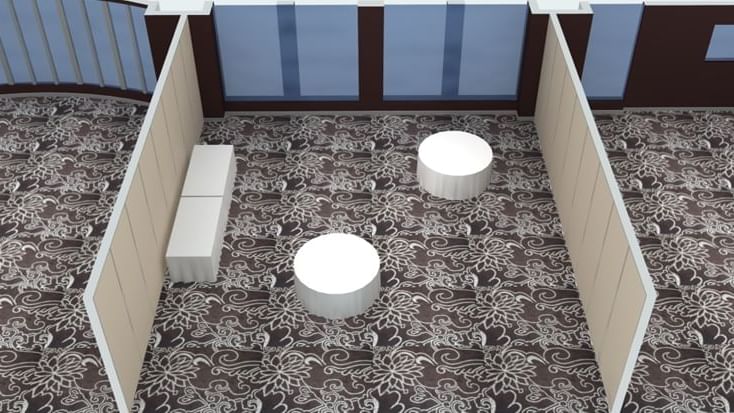 3D model of banquet tables setup at Novotel Melbourne