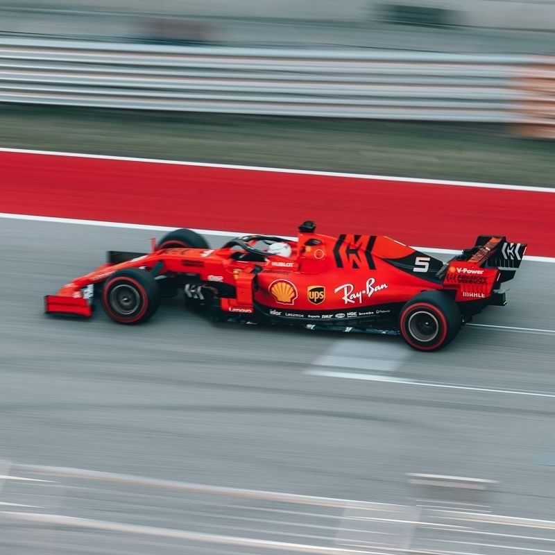 red race car