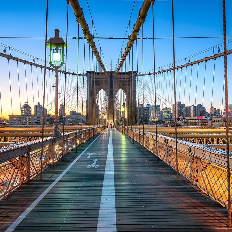 Brooklyn Bridge near Warwick Le Crystal