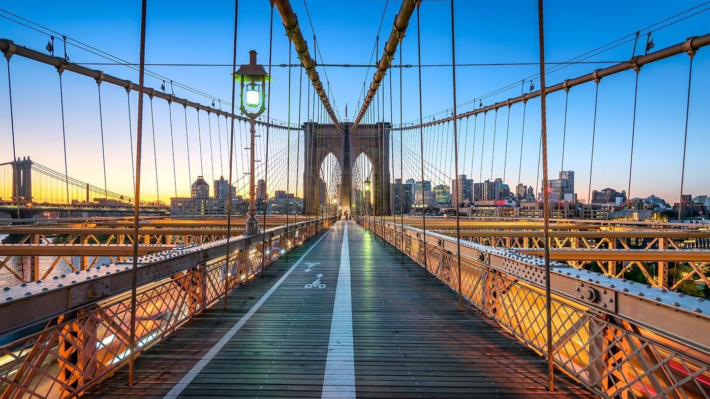 Brooklyn Bridge near Warwick Le Crystal