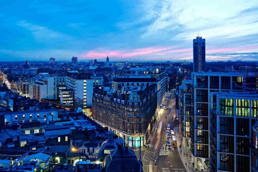 Aerial view of Knights Bridge at Sloane Square Hotel