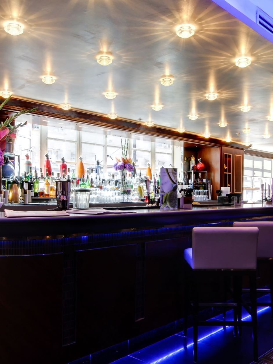Counter area in The Bar at Marble Arch at Thistle Marble Arch