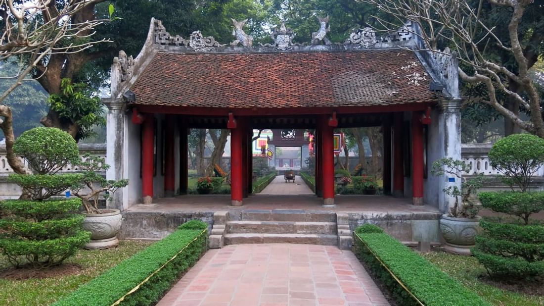 Entrance view of Temple of Literature near Sunway Hotel Hanoi