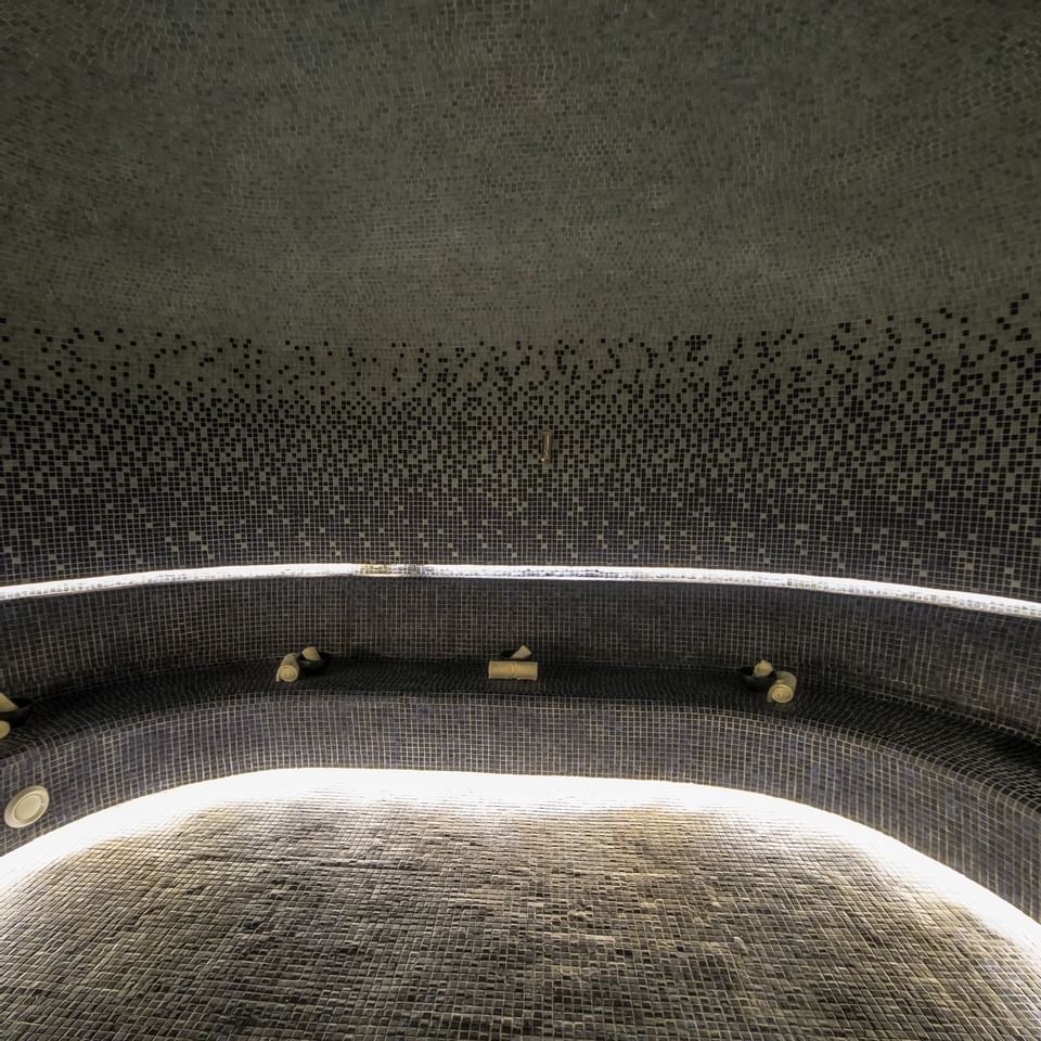 Interior of the sauna in the spa at Haven Riviera Cancun