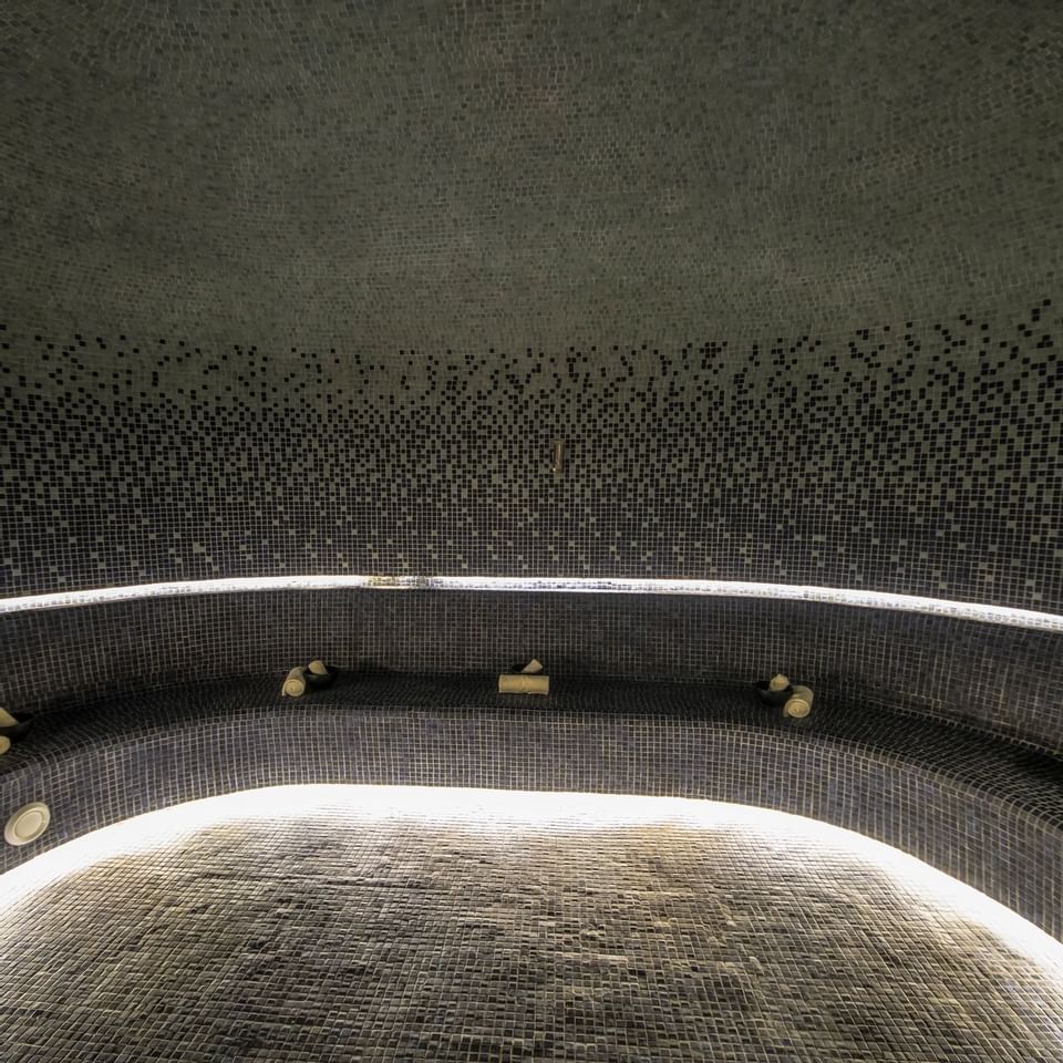 Interior of the sauna in the spa at  Haven Riviera Cancun