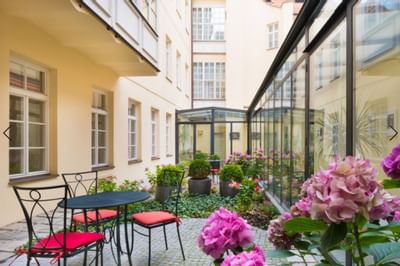 Terrace at Hotel Leonardo, Prague 1, Czech Republic