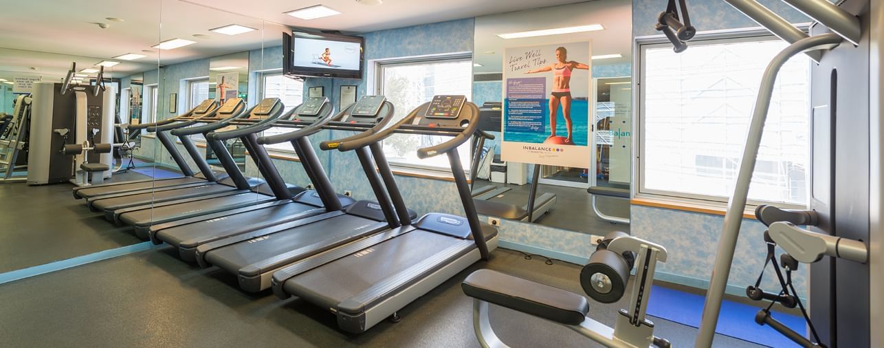 Fully equipped gym at Novotel Sydney Darling Square