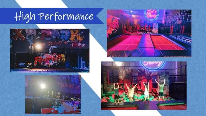 A collage of activities in X Park near Sunway Hotel Big Box