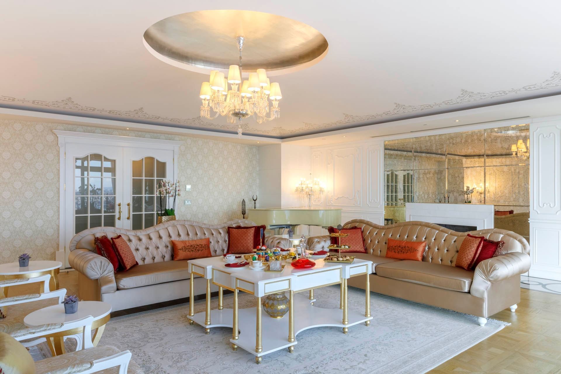 Living room if Presidential Suite at CVK Park Bosphorus Hotel