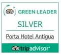 Green leaders TripAdvisor logo used at Porta Hotel Antigua