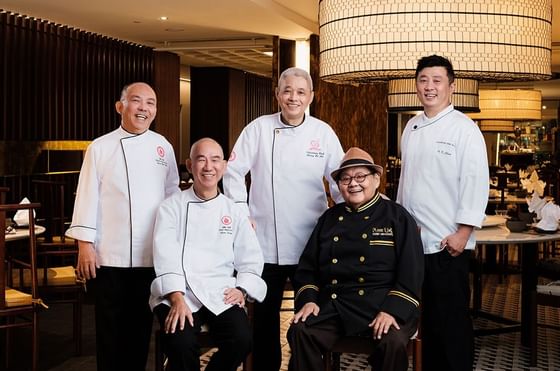 A portrait of chefs working at Goodwood Park Hotel
