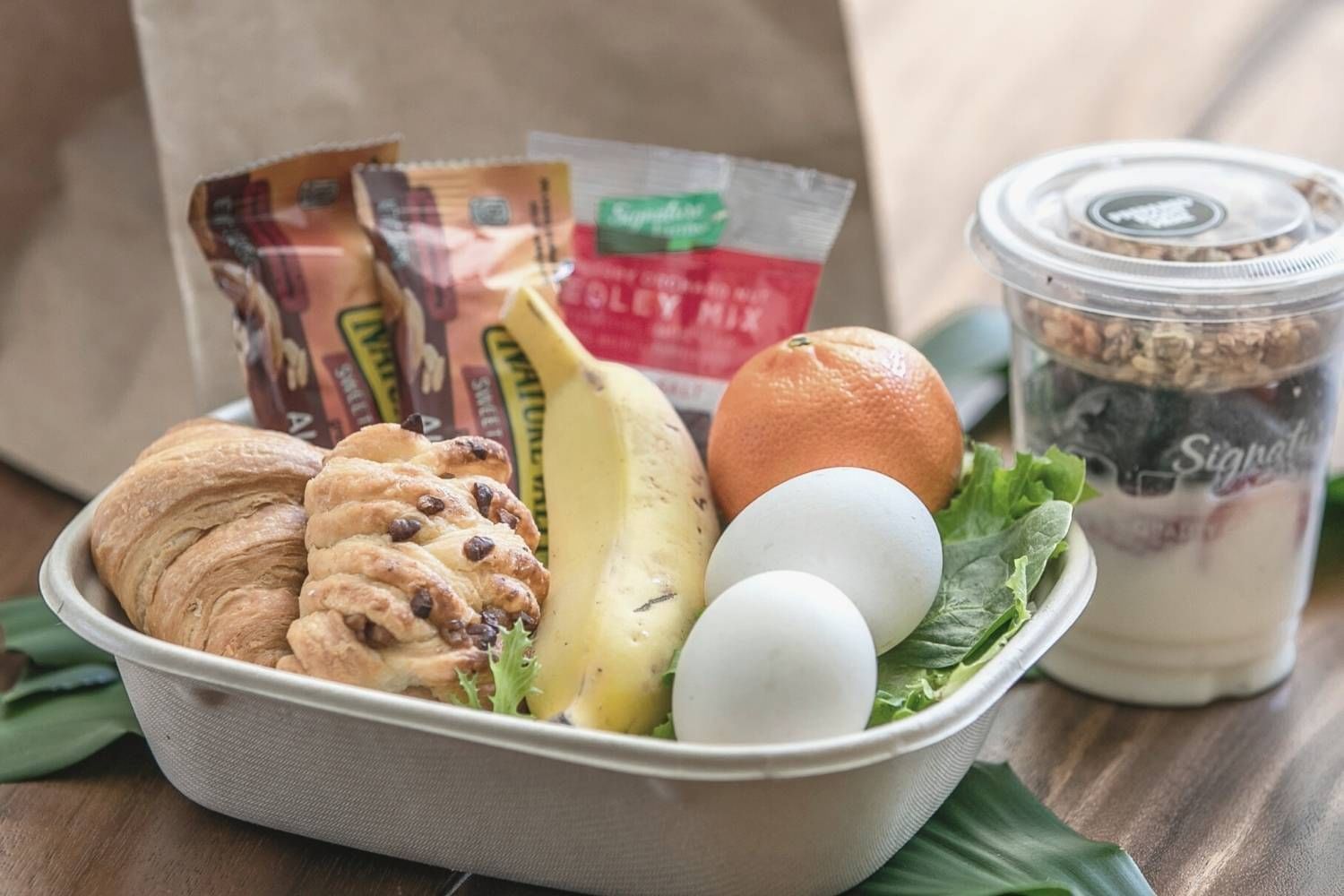 Nutritional breakfast box served in Ilima Cafe at Waikiki Resort Hotel