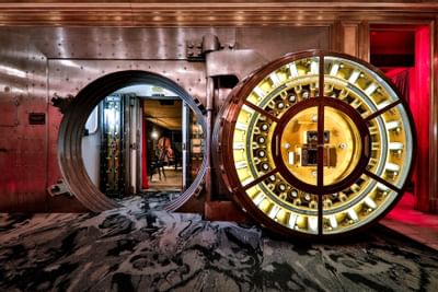 Entrance to the Vault, a premium bar and speakeasy