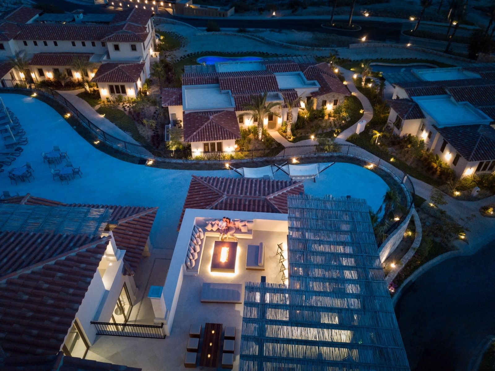 Aerial view of the Sky Bar terrace at La Colección Resorts