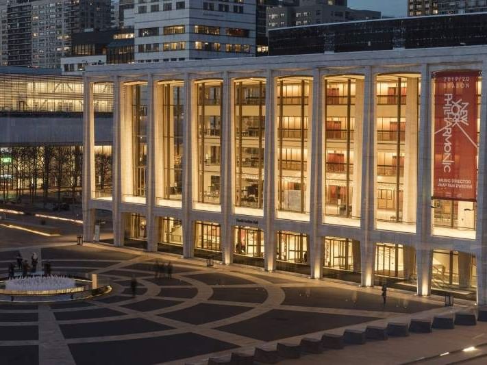 Lincoln Center at Night from the Empire Hotel