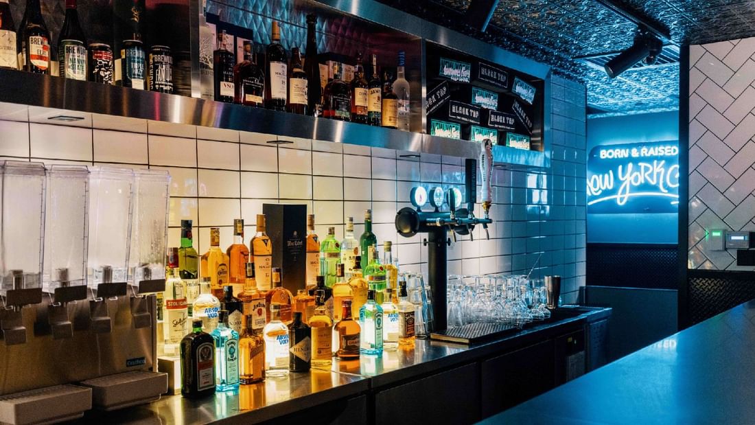 Liquor in Black Tap Craft Burgers & Shakes at Sunway Lagoon