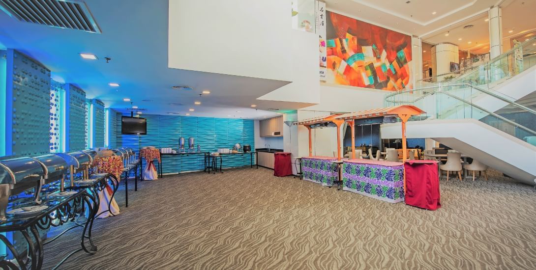 Interior & buffet setup in the Foyer at Sunway Hotel Georgetown