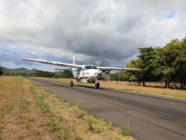 A plane on a runway near Diria Group