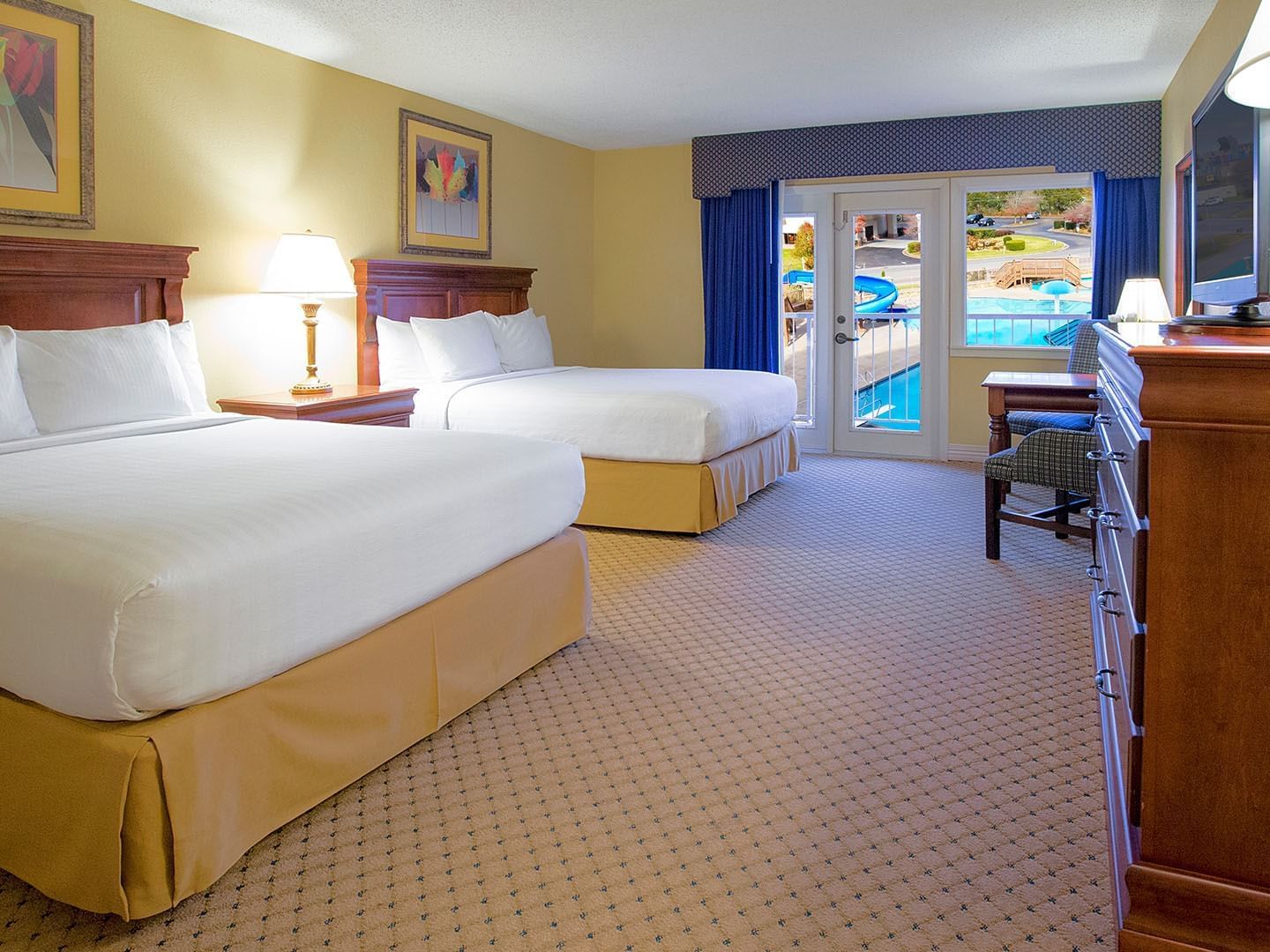 Deluxe Queen Room with a Waterpark view at Music Road Resort