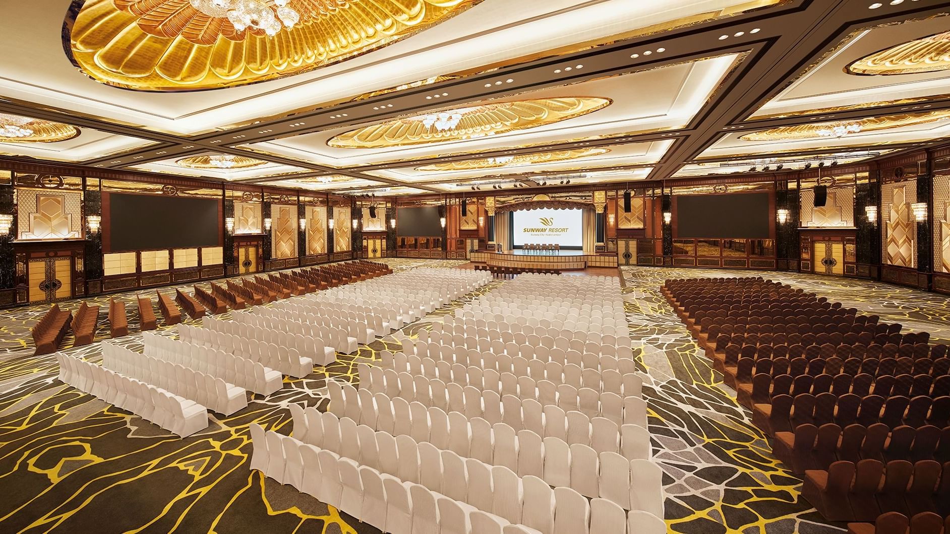 Theater set-up in Grand Lagoon Ballroom at Sunway Resort