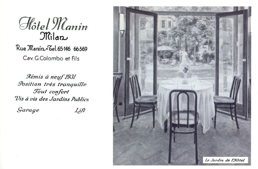 History of Manin Hotel Milano