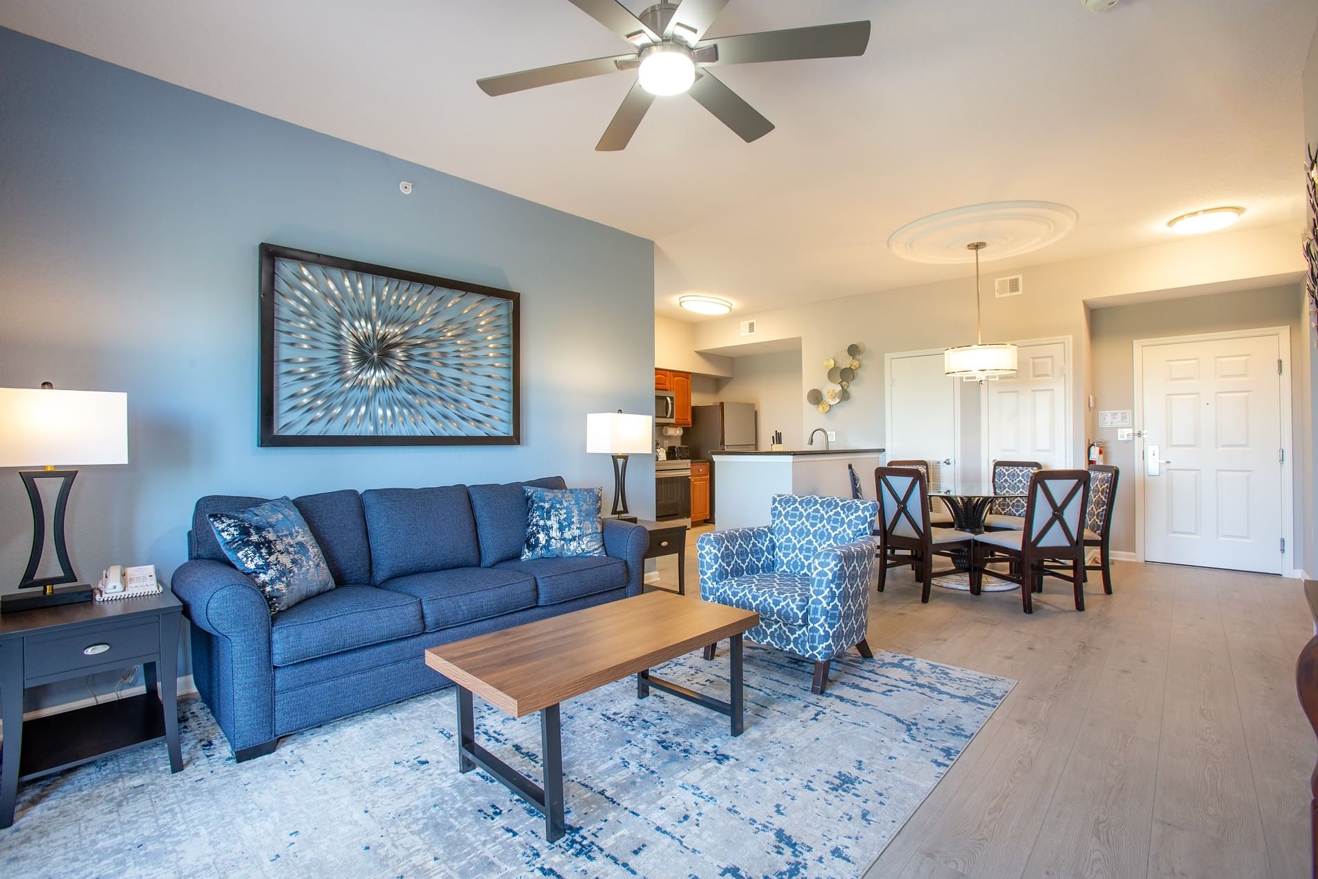 LBV Signature Suites - 2 Bedroom 2 Bath - Living Room and Dining Room