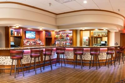 Bar stool seating in Tradewinds Traven at MCM Elegante Beaumont