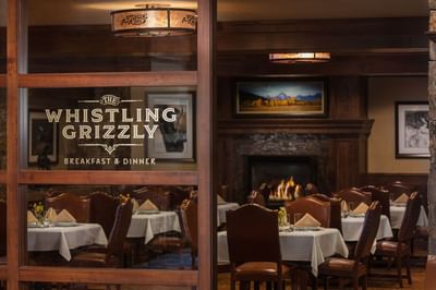 The Whistling Grizzly restaurant at the Wyoming Inn